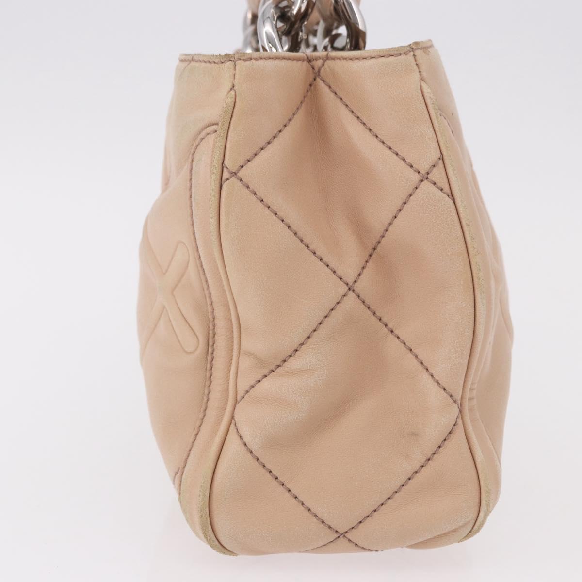Salvatore Ferragamo Hand Bag Leather Pink Silver Auth 191491