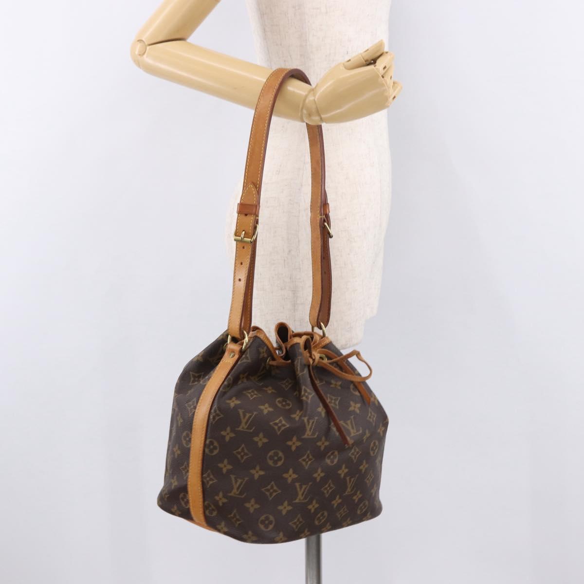 LOUIS VUITTON Monogram Petit Noe Shoulder Bag M42226 LV Auth 191492A