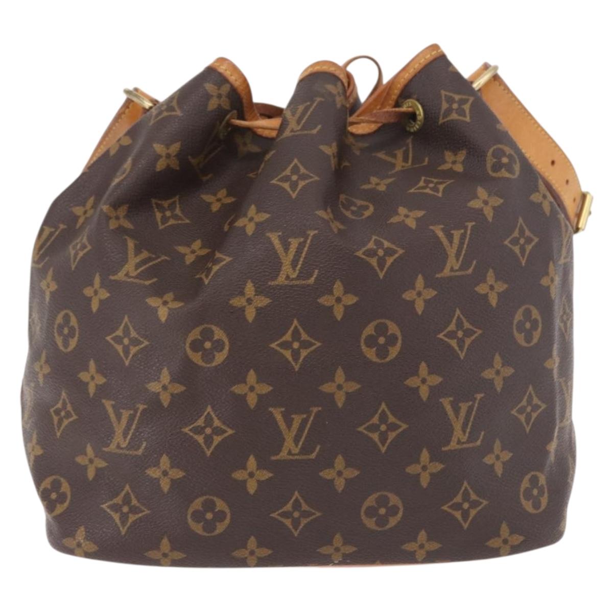 LOUIS VUITTON Monogram Petit Noe Shoulder Bag M42226 LV Auth 191492A
