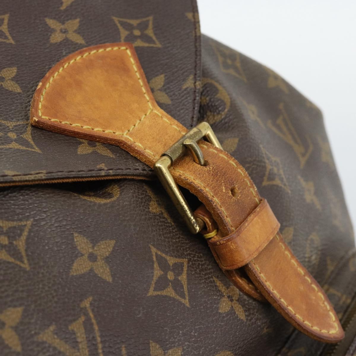 LOUIS VUITTON Monogram Montsouris GM Backpack M51135 LV Auth 191496