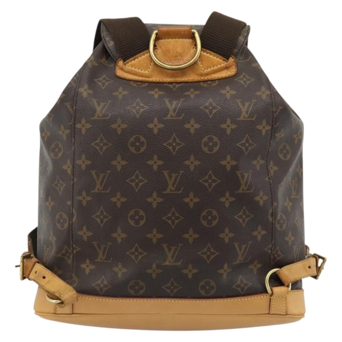 LOUIS VUITTON Monogram Montsouris GM Backpack M51135 LV Auth 191496