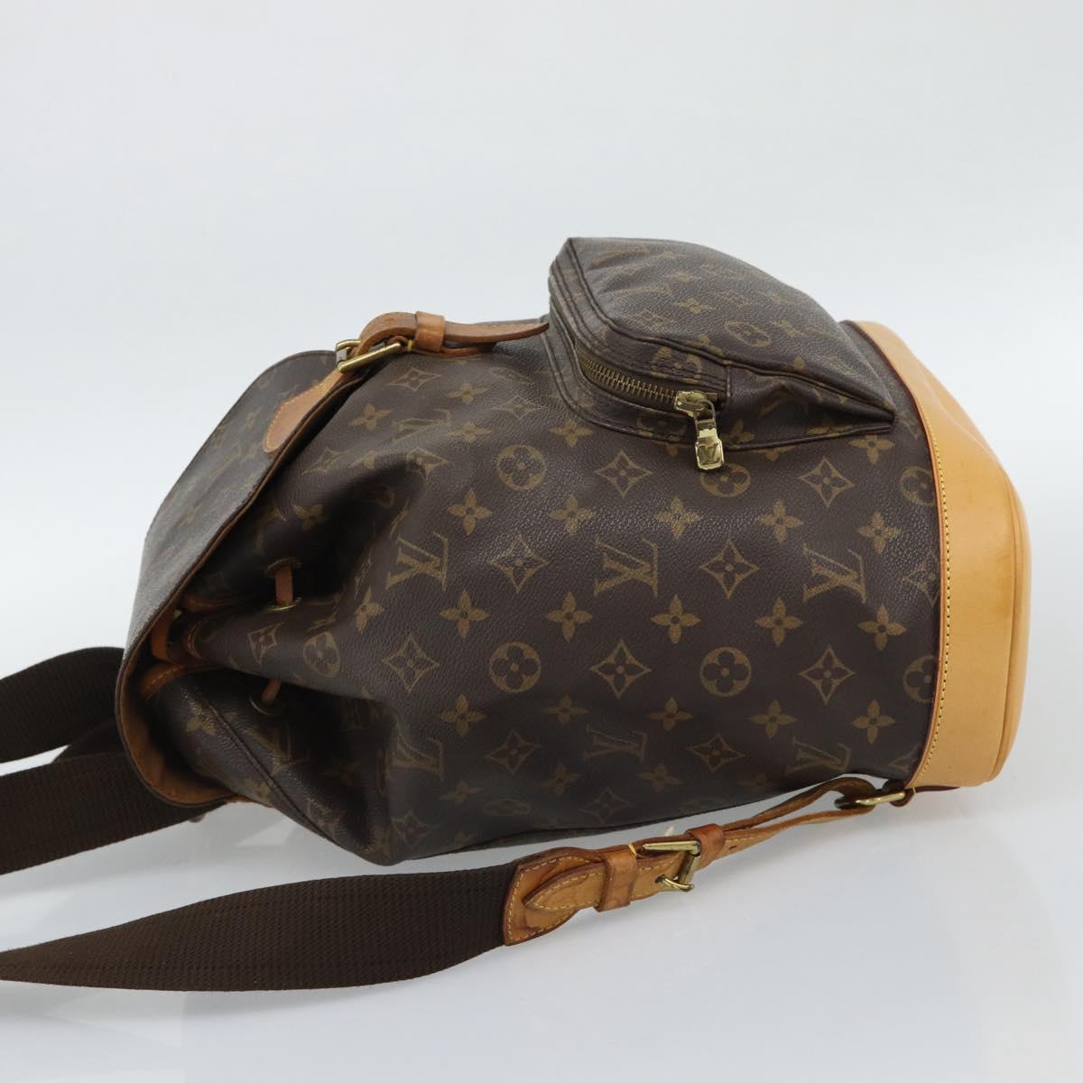 LOUIS VUITTON Monogram Montsouris GM Backpack M51135 LV Auth 191496
