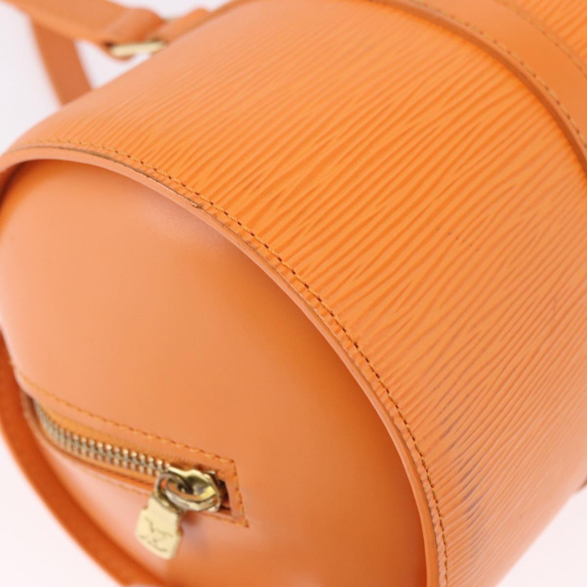 LOUIS VUITTON Epi Soufflot Hand Bag Orange M5222H LV Auth 191497A