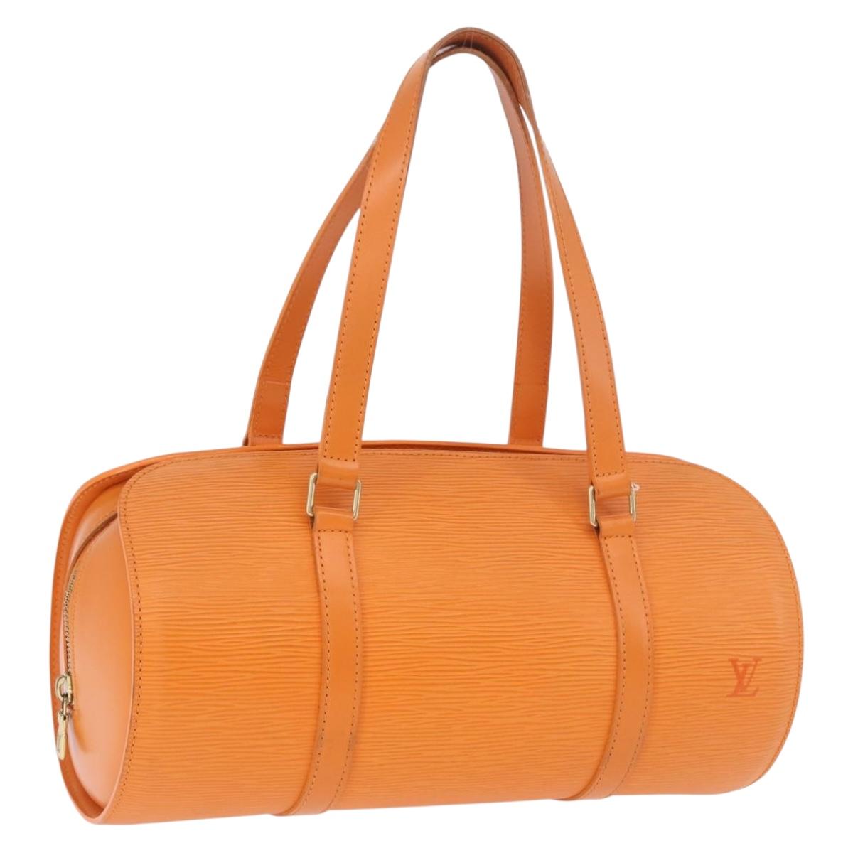 LOUIS VUITTON Epi Soufflot Hand Bag Orange M5222H LV Auth 191497A