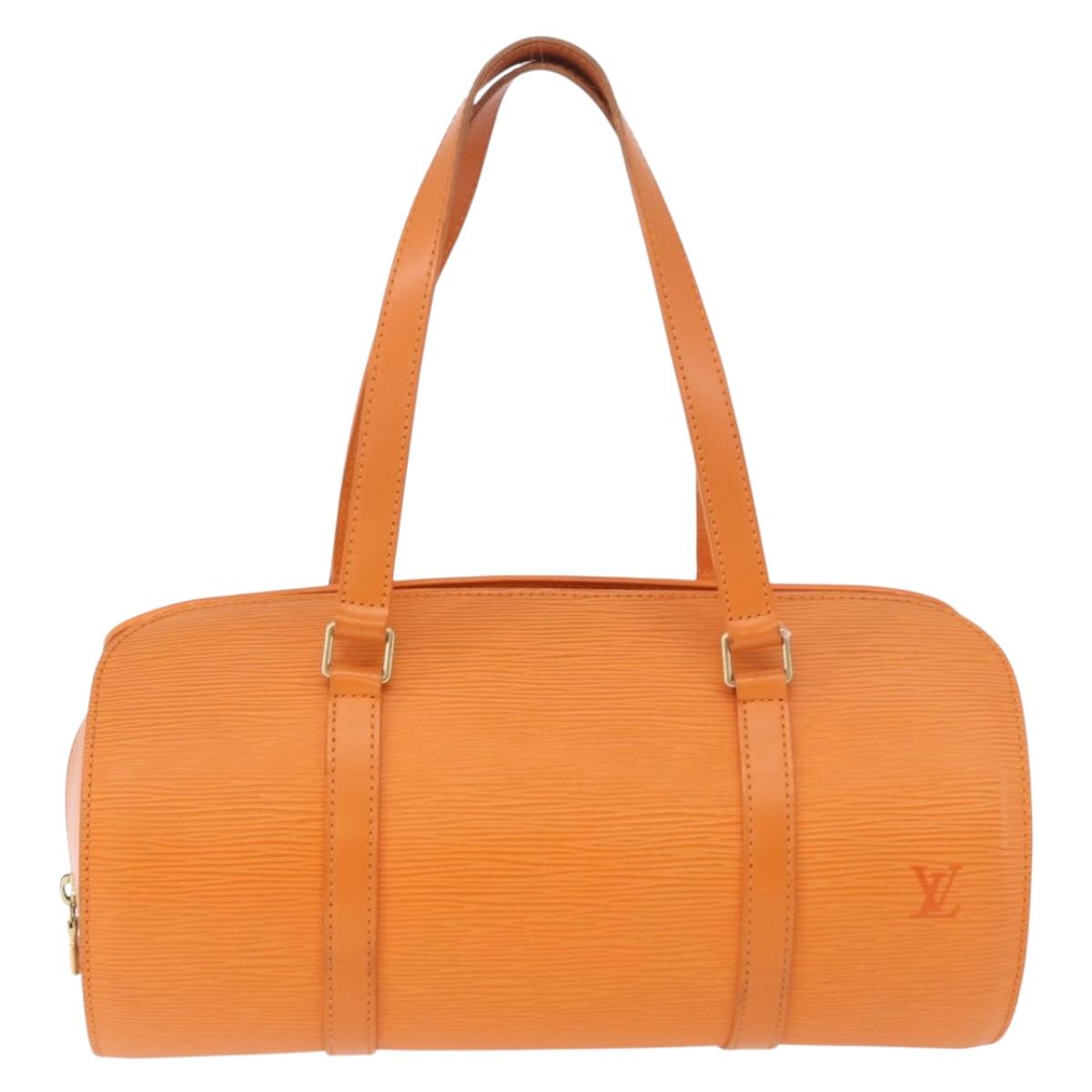 LOUIS VUITTON Epi Soufflot Hand Bag Orange M5222H LV Auth 191497A