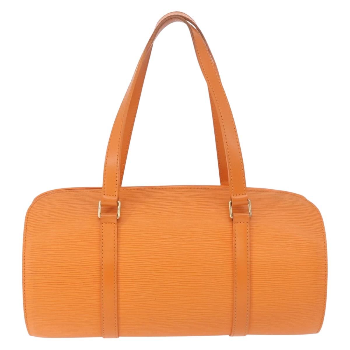 LOUIS VUITTON Epi Soufflot Hand Bag Orange M5222H LV Auth 191497A