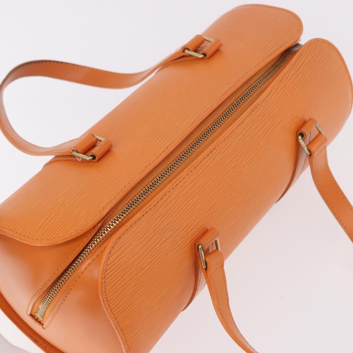 LOUIS VUITTON Epi Soufflot Hand Bag Orange M5222H LV Auth 191497A