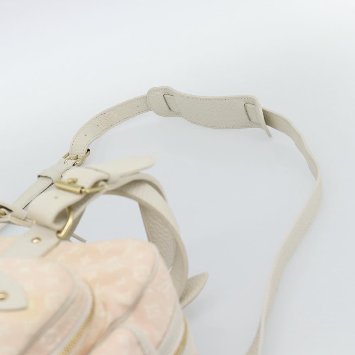 LOUIS VUITTON Monogram Mini Lin Sac Arange Shoulder Bag Rose M95255 Auth 191500