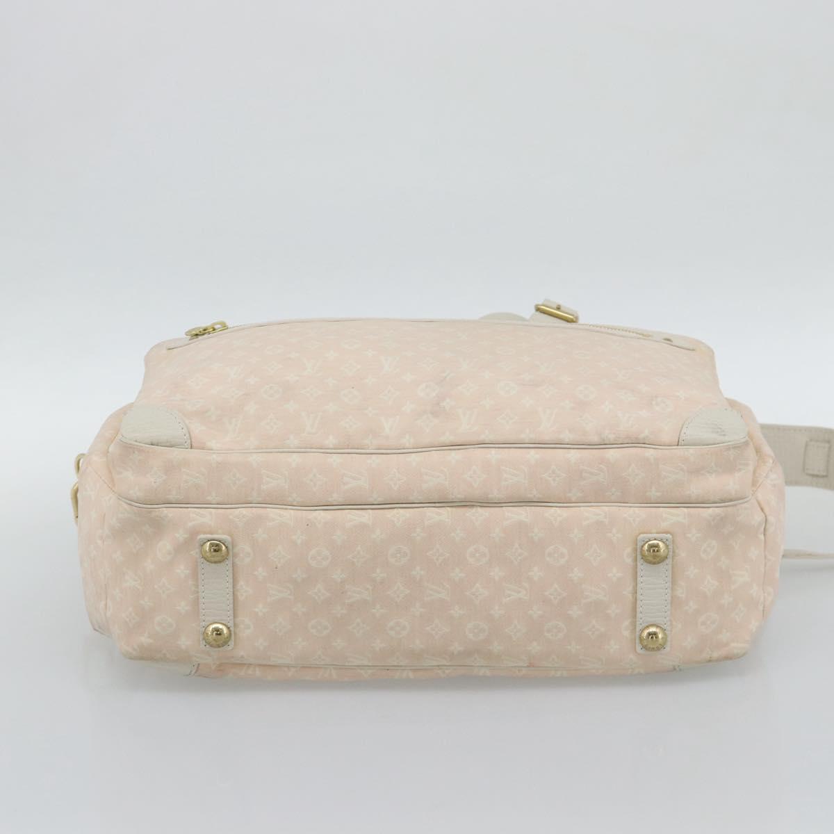 LOUIS VUITTON Monogram Mini Lin Sac Arange Shoulder Bag Rose M95255 Auth 191500