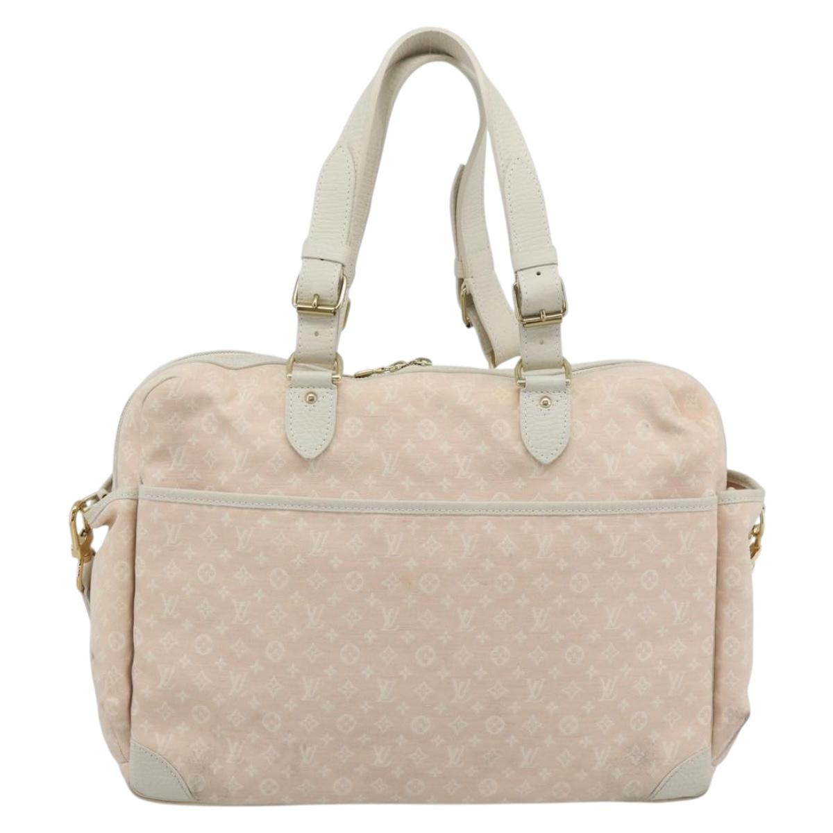 LOUIS VUITTON Monogram Mini Lin Sac Arange Shoulder Bag Rose M95255 Auth 191500