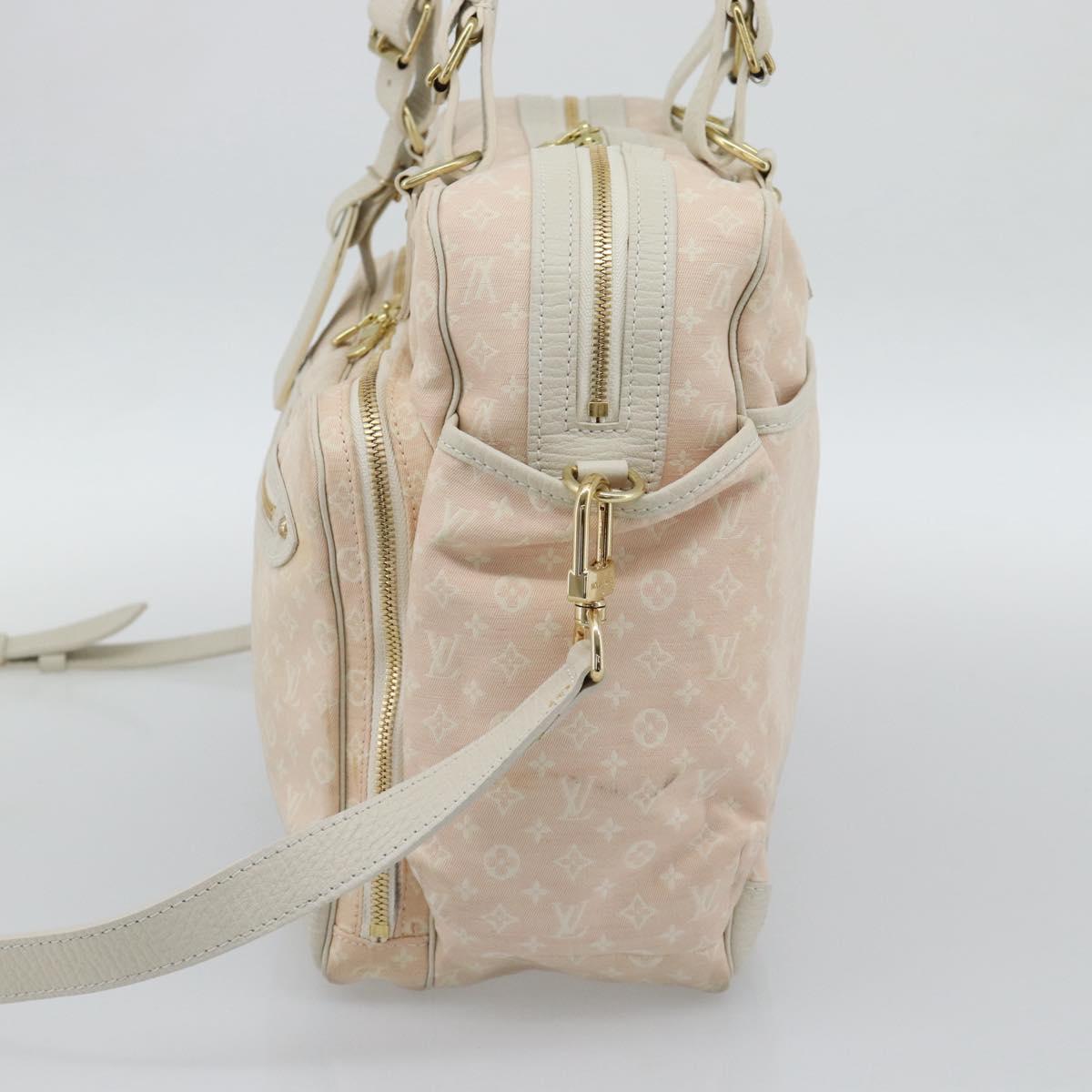 LOUIS VUITTON Monogram Mini Lin Sac Arange Shoulder Bag Rose M95255 Auth 191500
