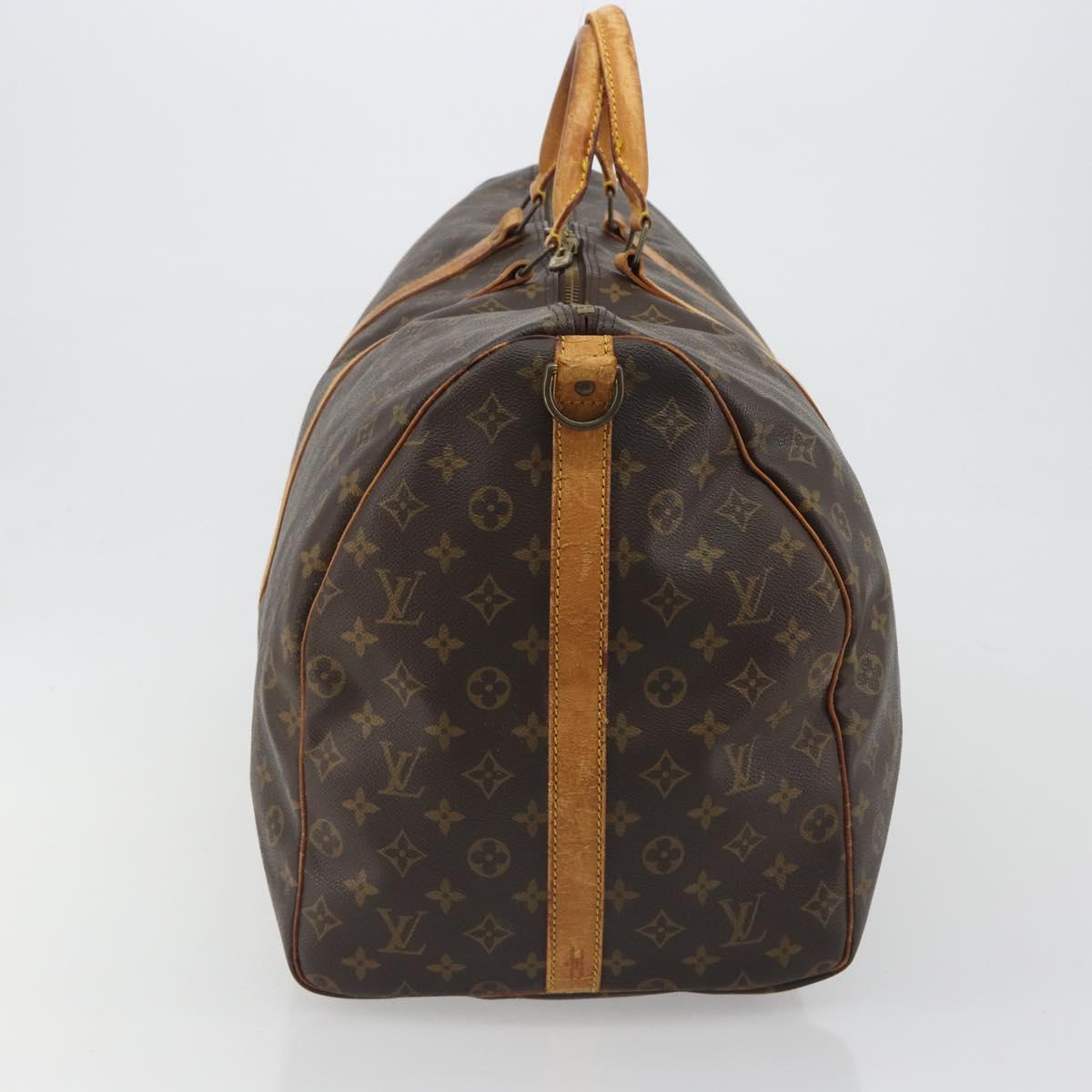 LOUIS VUITTON Monogram Keepall Bandouliere 60 Boston Bag M41412 LV Auth 191502