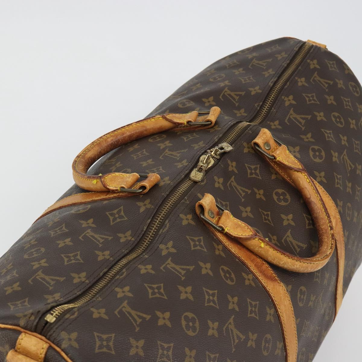 LOUIS VUITTON Monogram Keepall Bandouliere 60 Boston Bag M41412 LV Auth 191502