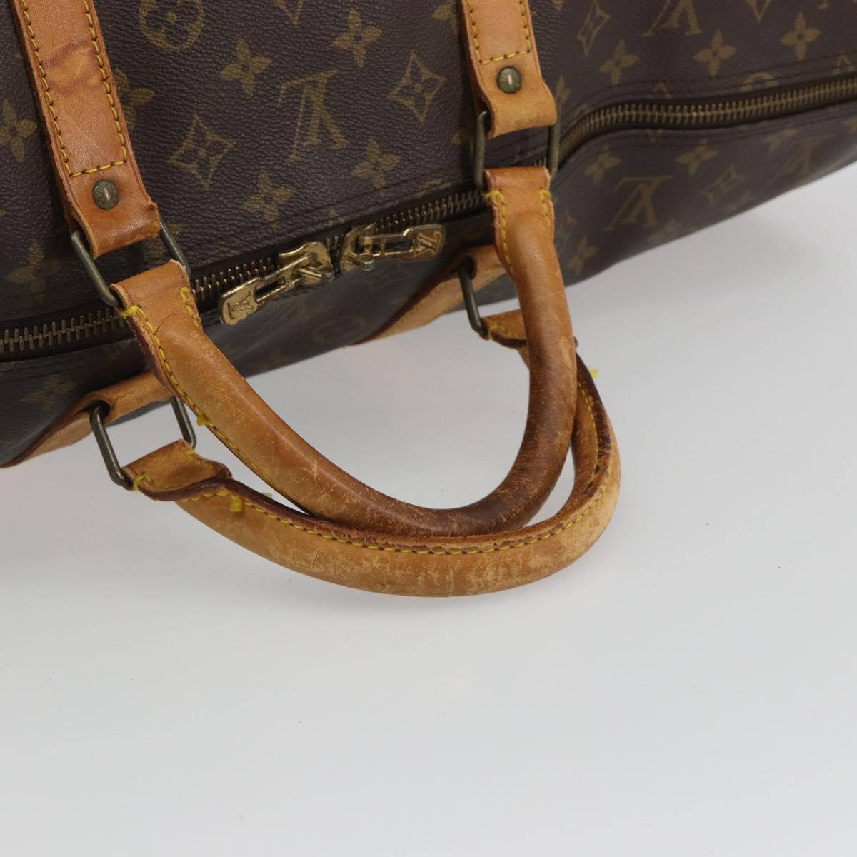 LOUIS VUITTON Monogram Keepall Bandouliere 60 Boston Bag M41412 LV Auth 191502