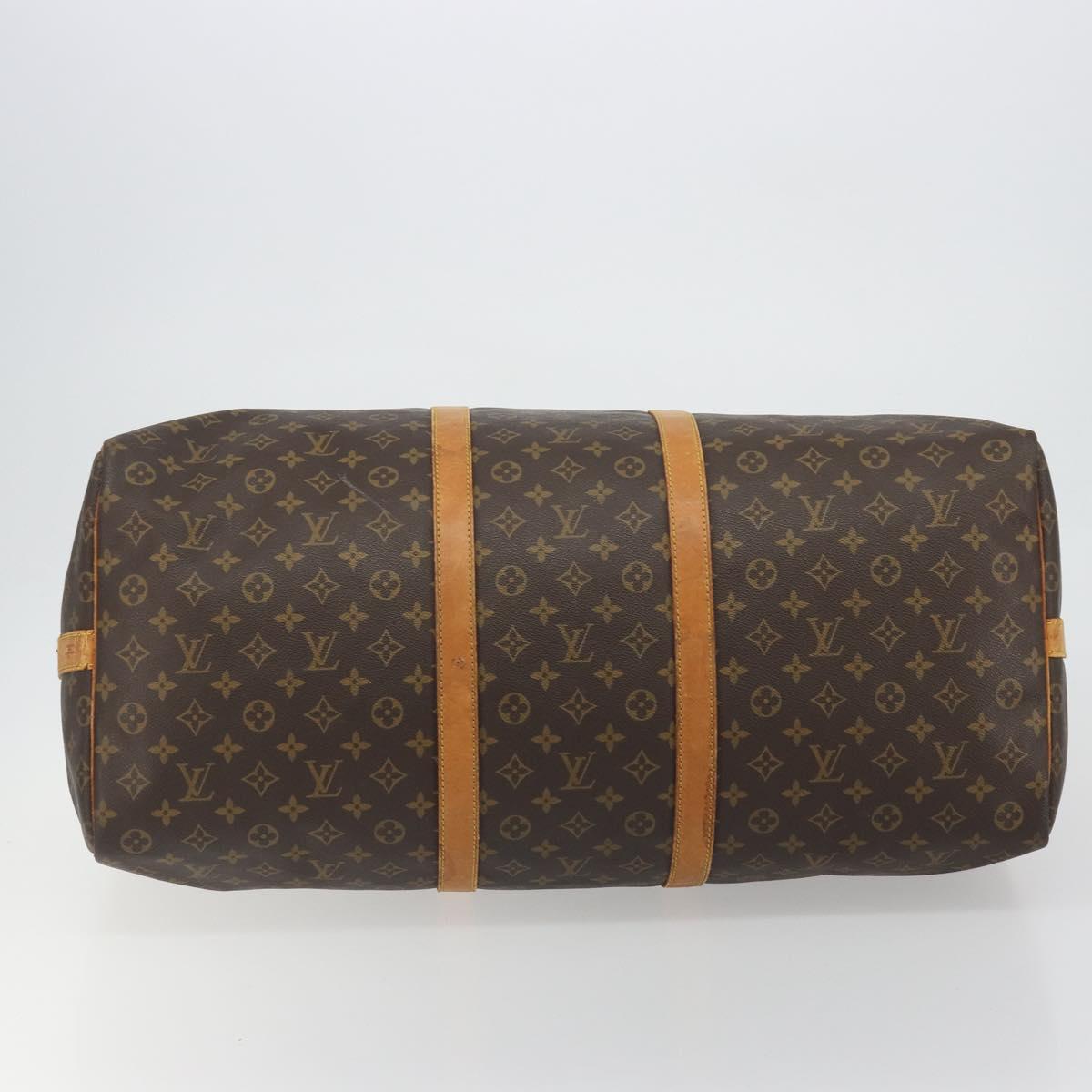 LOUIS VUITTON Monogram Keepall Bandouliere 60 Boston Bag M41412 LV Auth 191502