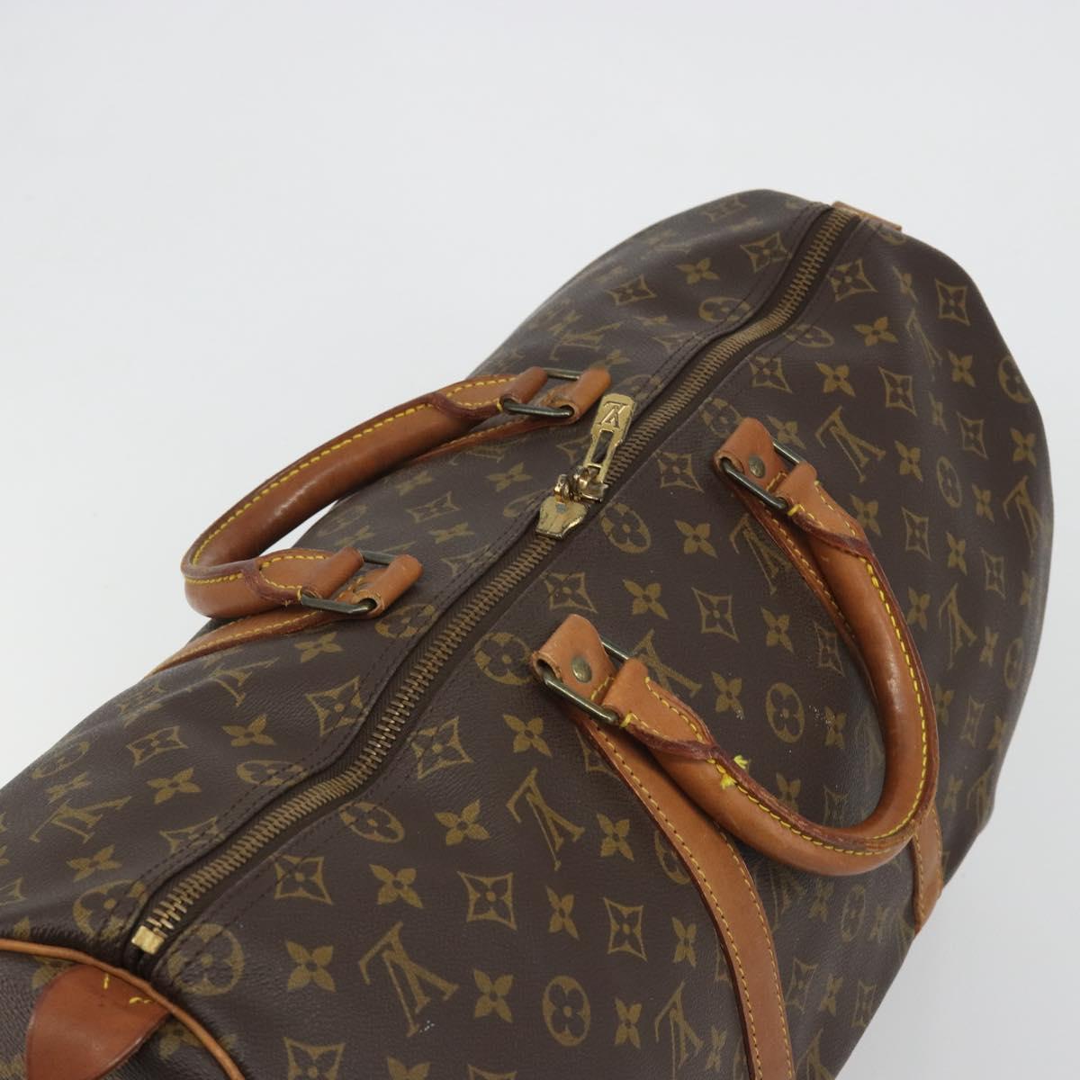 LOUIS VUITTON Monogram Keepall 50 Boston Bag M41426 LV Auth 191503