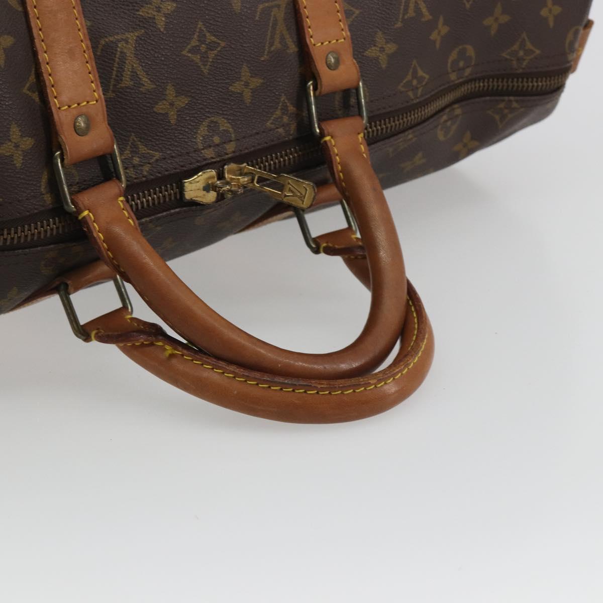 LOUIS VUITTON Monogram Keepall 50 Boston Bag M41426 LV Auth 191503