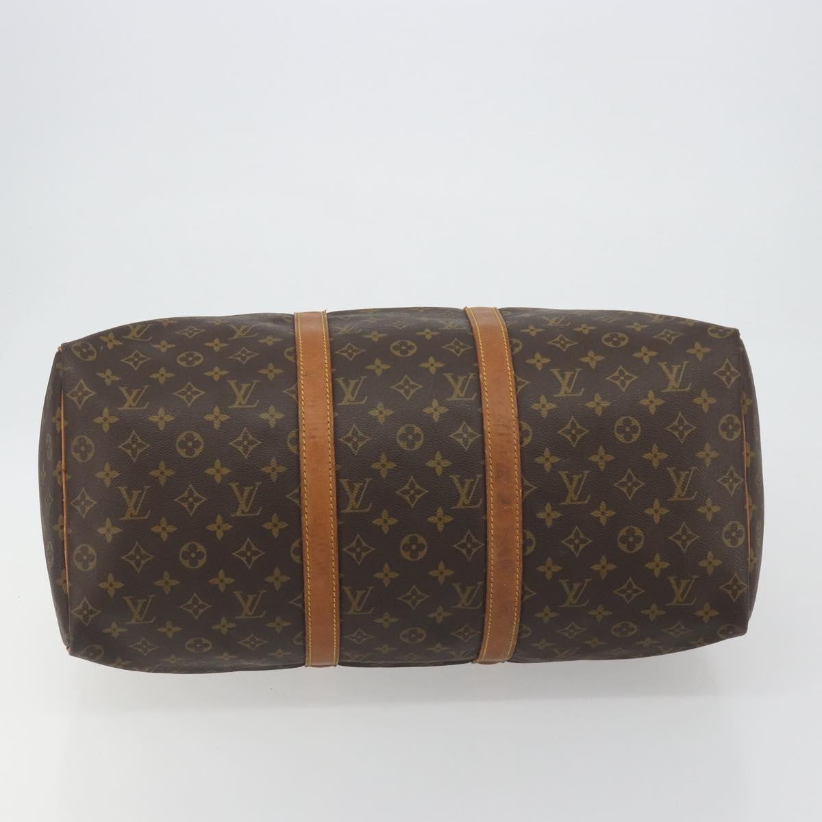 LOUIS VUITTON Monogram Keepall 50 Boston Bag M41426 LV Auth 191503