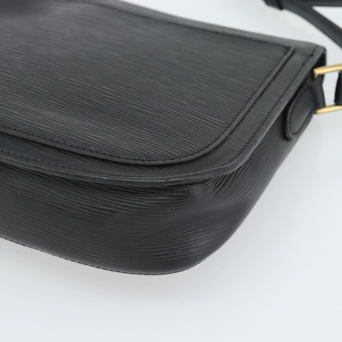 LOUIS VUITTON Epi Saint Cloud GM Shoulder Bag Black M52192 LV Auth 191506