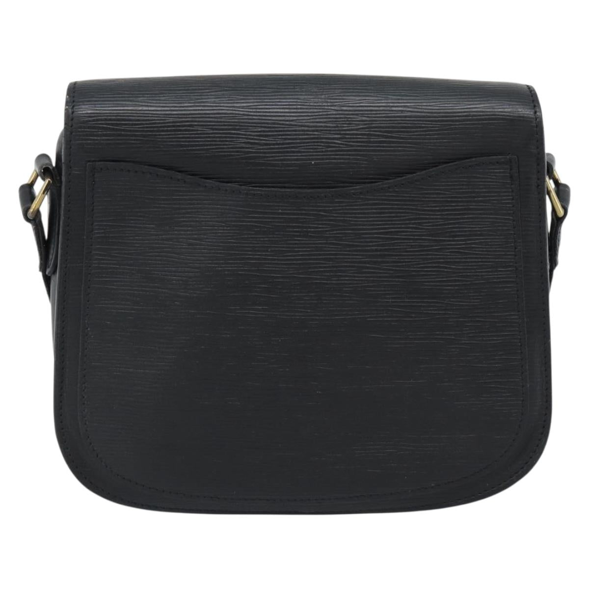 LOUIS VUITTON Epi Saint Cloud GM Shoulder Bag Black M52192 LV Auth 191506