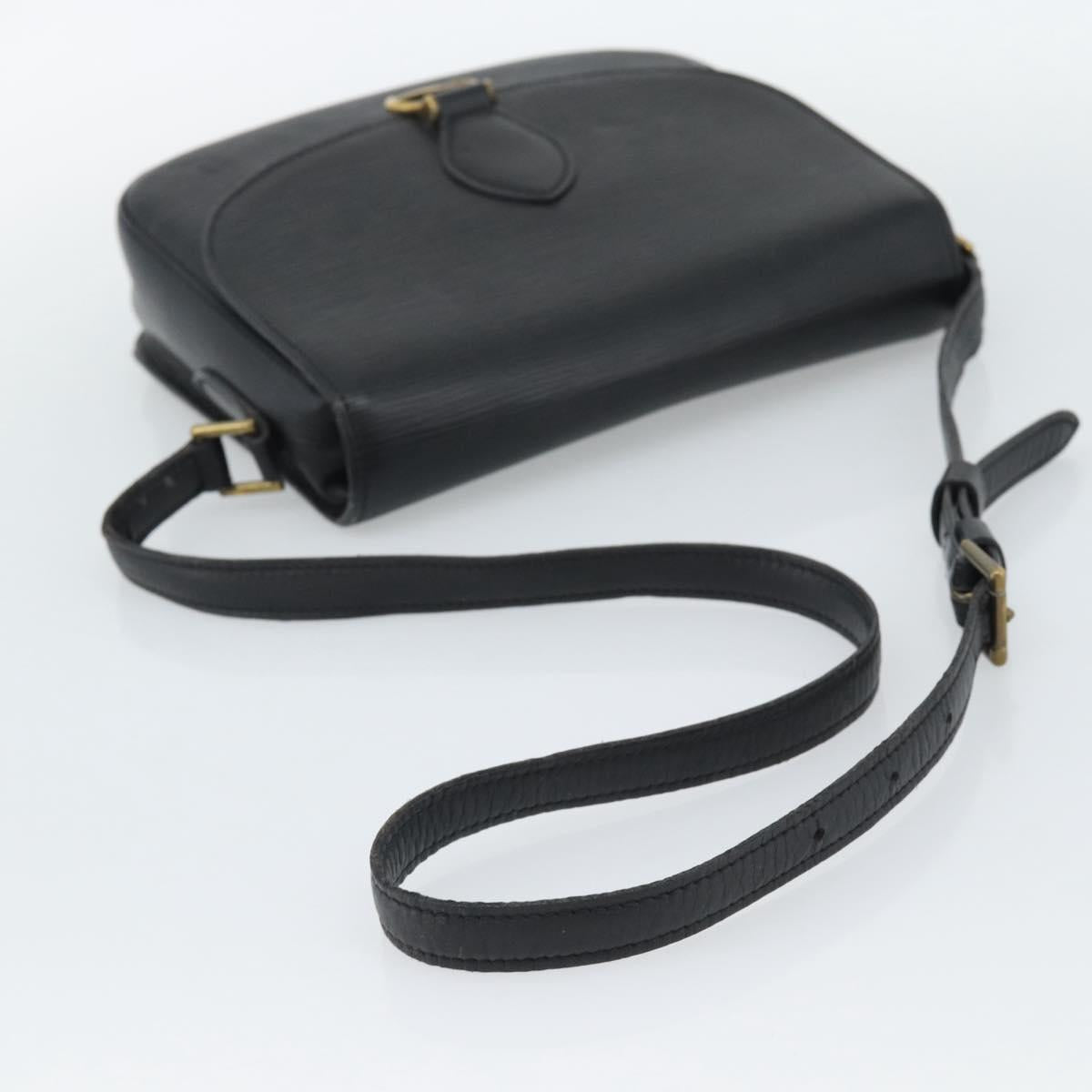 LOUIS VUITTON Epi Saint Cloud GM Shoulder Bag Black M52192 LV Auth 191506