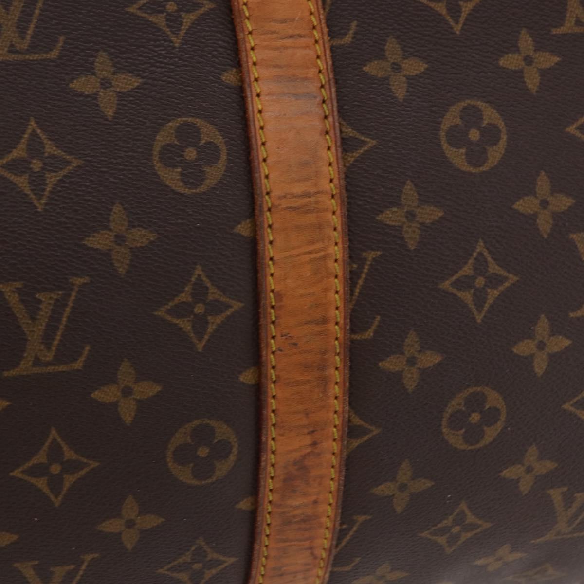 LOUIS VUITTON Monogram Keepall 55 Boston Bag M41424 LV Auth 191508