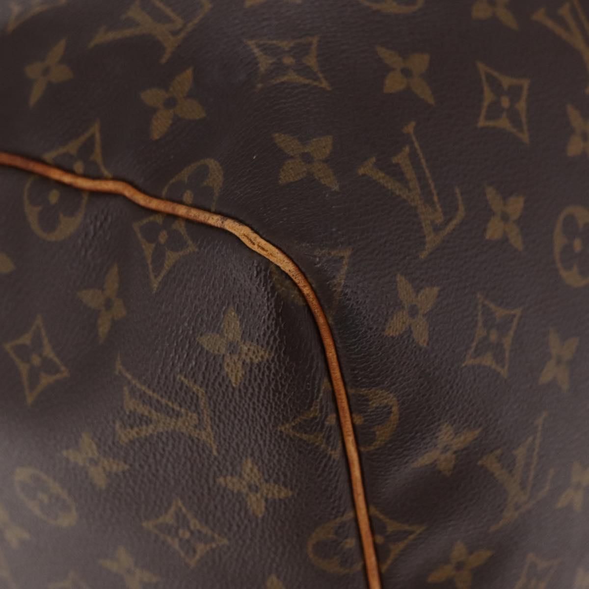LOUIS VUITTON Monogram Keepall 55 Boston Bag M41424 LV Auth 191508