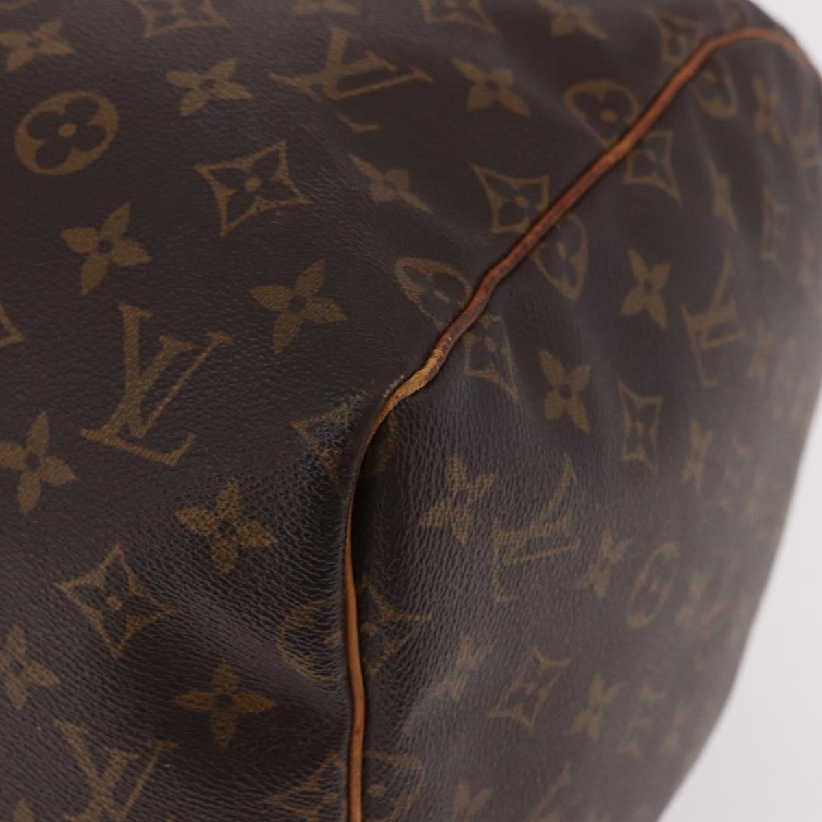 LOUIS VUITTON Monogram Keepall 55 Boston Bag M41424 LV Auth 191508