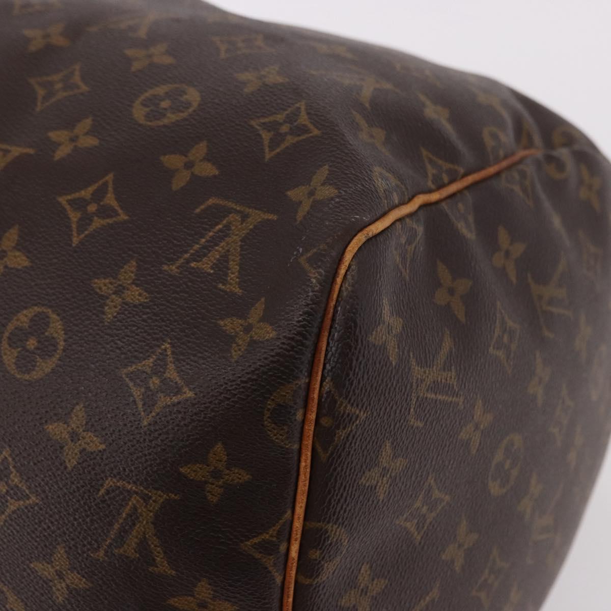 LOUIS VUITTON Monogram Keepall 55 Boston Bag M41424 LV Auth 191508