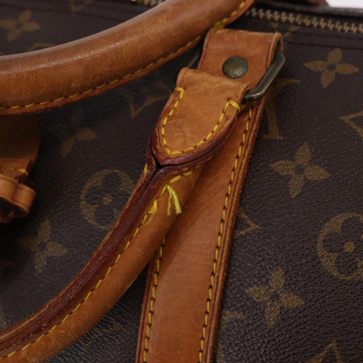 LOUIS VUITTON Monogram Keepall 55 Boston Bag M41424 LV Auth 191508