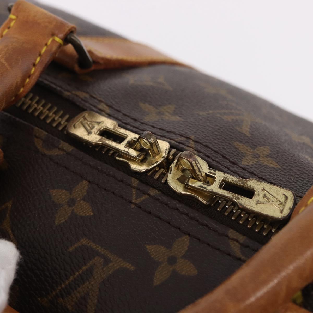 LOUIS VUITTON Monogram Keepall 55 Boston Bag M41424 LV Auth 191508
