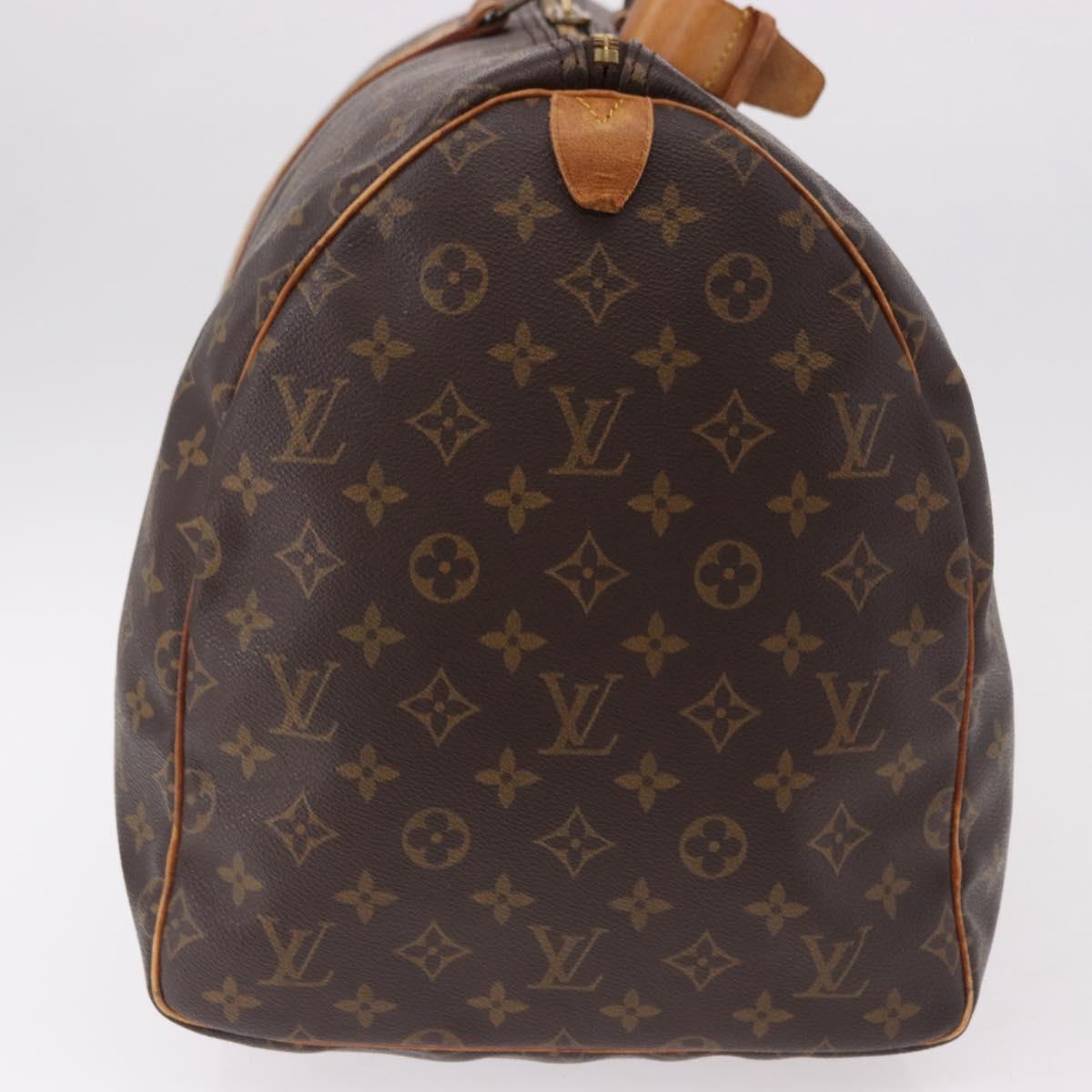 LOUIS VUITTON Monogram Keepall 55 Boston Bag M41424 LV Auth 191508