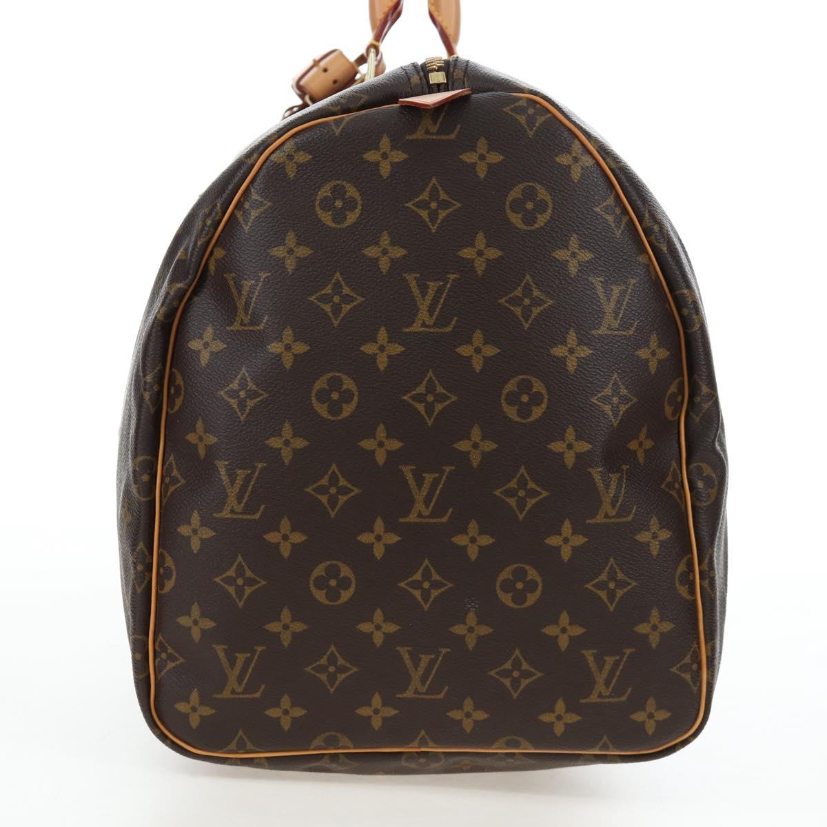 LOUIS VUITTON Monogram Keepall 55 Boston Bag M41424 LV Auth 191509V