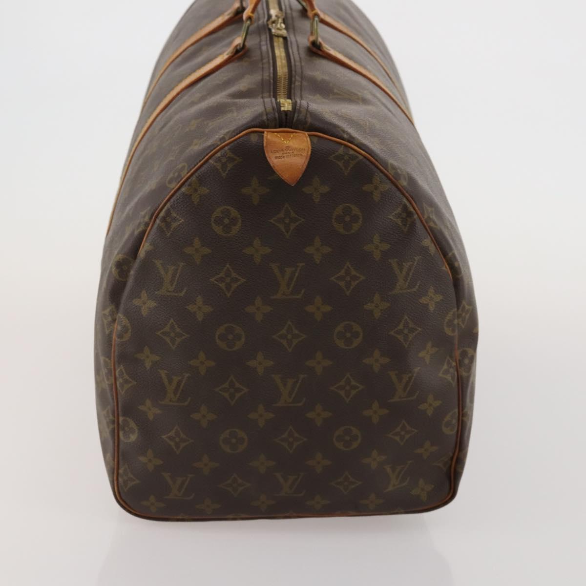 LOUIS VUITTON Monogram Keepall 55 Boston Bag M41424 LV Auth 191510
