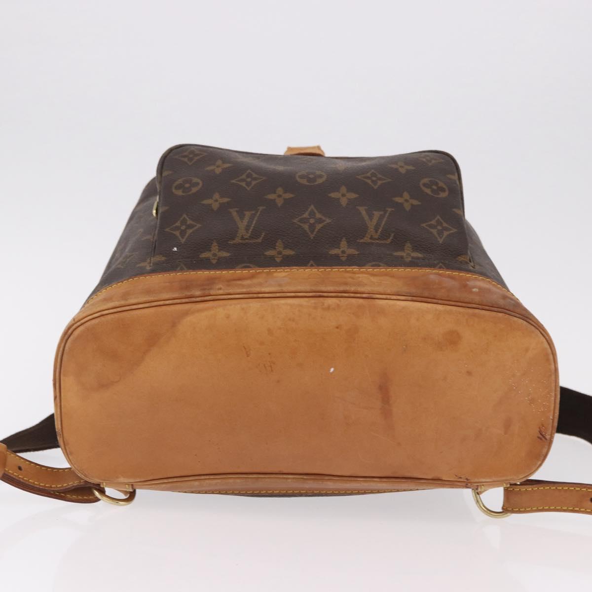 LOUIS VUITTON Monogram Montsouris GM Backpack M51135 LV Auth 191518