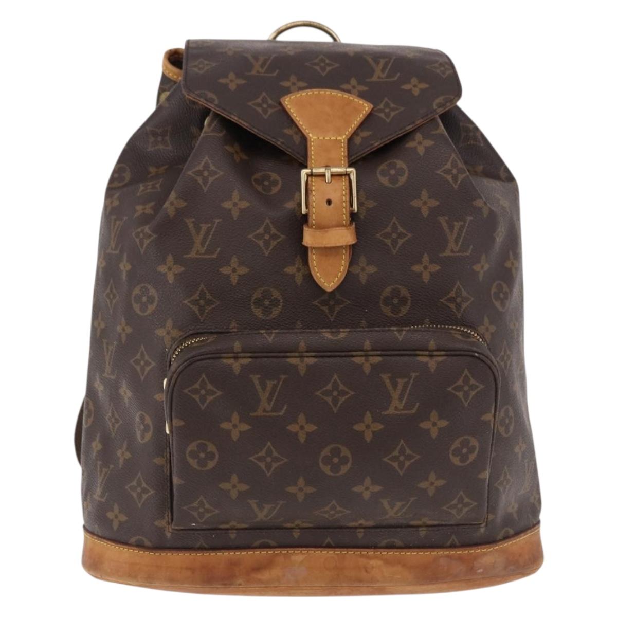 LOUIS VUITTON Monogram Montsouris GM Backpack M51135 LV Auth 191518