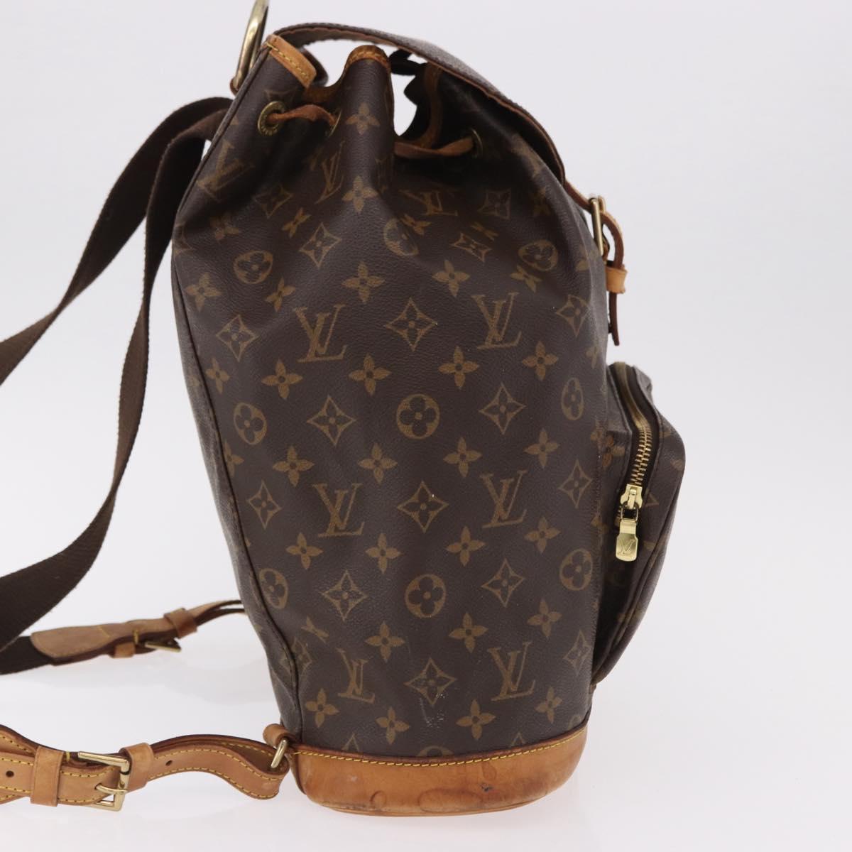 LOUIS VUITTON Monogram Montsouris GM Backpack M51135 LV Auth 191518