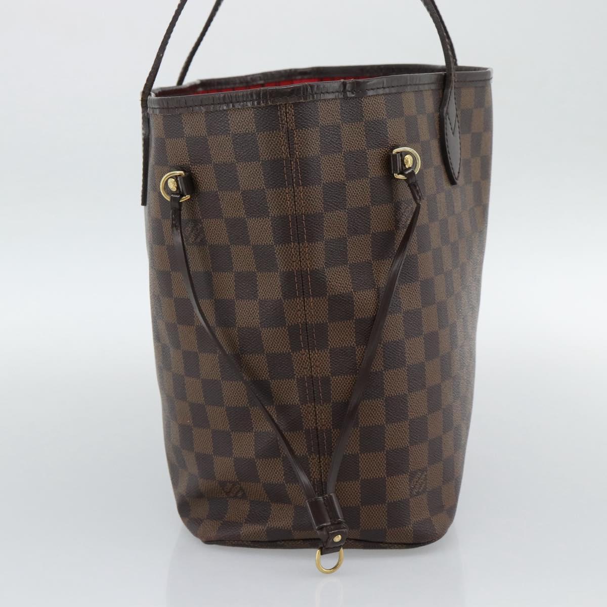 LOUIS VUITTON Damier Ebene Neverfull MM Tote Bag N51105 LV Auth 191519