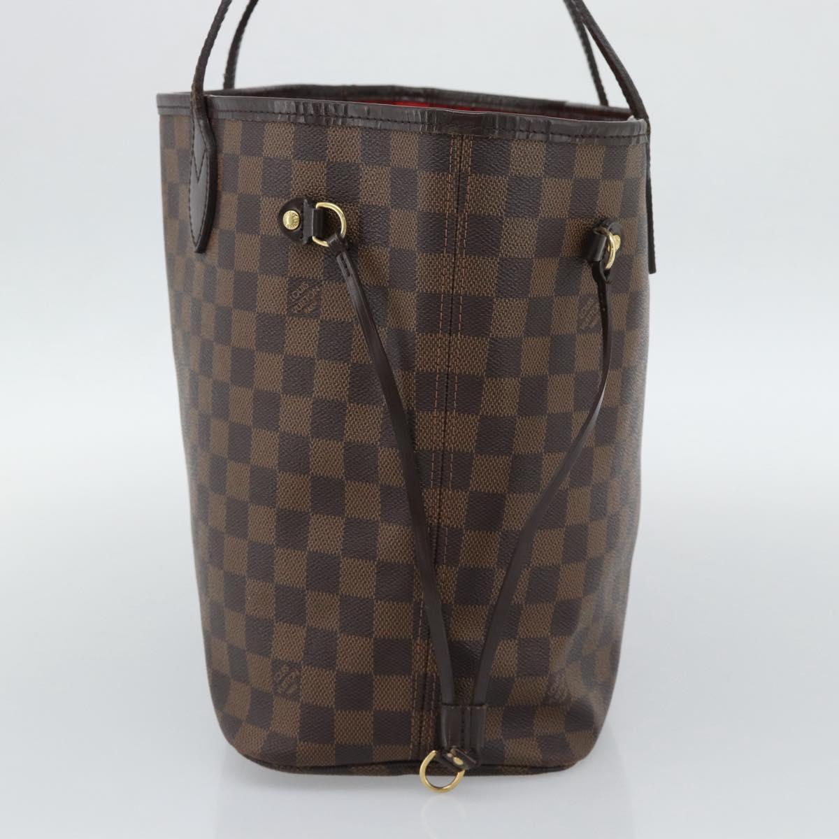 LOUIS VUITTON Damier Ebene Neverfull MM Tote Bag N51105 LV Auth 191519
