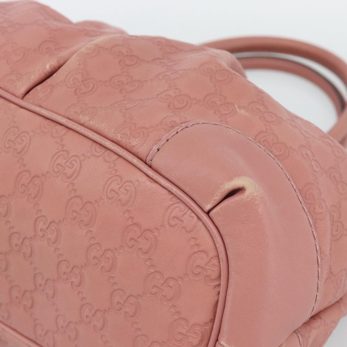 GUCCI GuccissimaGG Sukey Hand Bag Leather Pink Gold 247902 Auth 191520