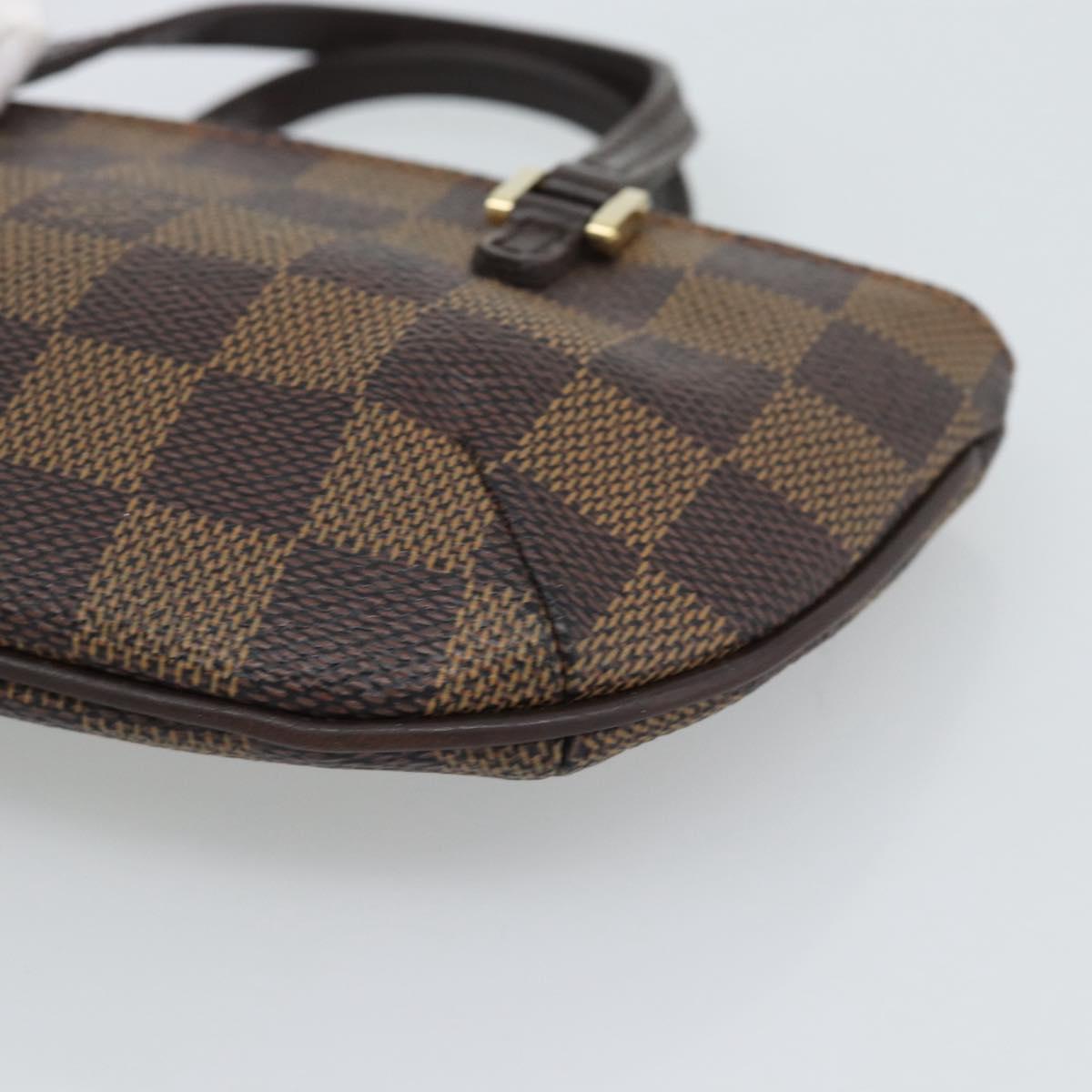 LOUIS VUITTON Damier Ebene Manosque GM Pouch N51120 LV Auth 191521A