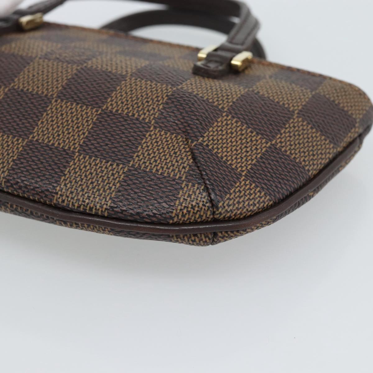 LOUIS VUITTON Damier Ebene Manosque GM Pouch N51120 LV Auth 191521A