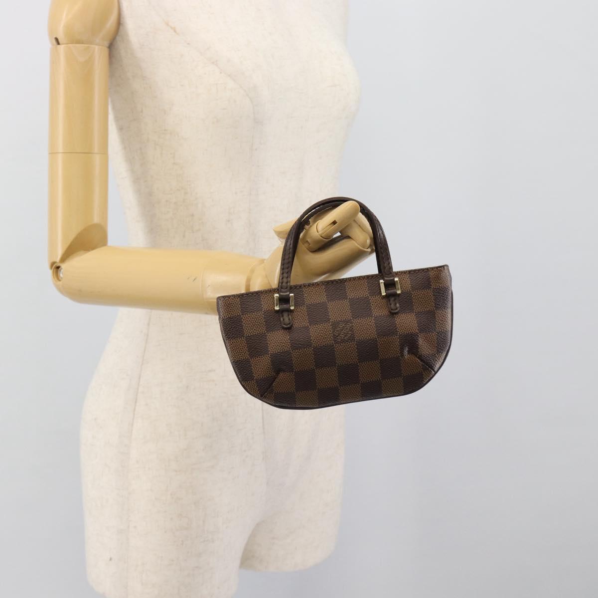 LOUIS VUITTON Damier Ebene Manosque GM Pouch N51120 LV Auth 191521A