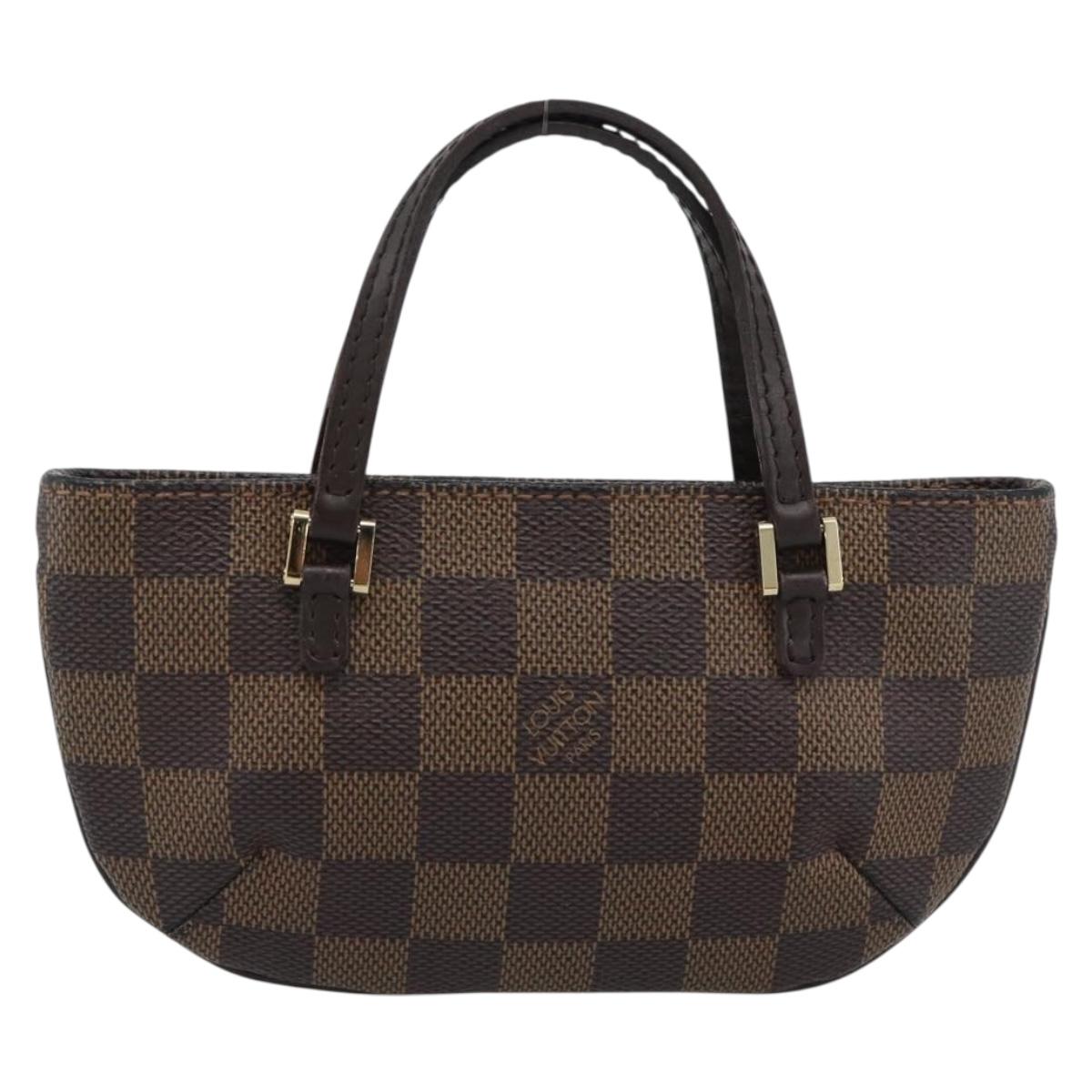 LOUIS VUITTON Damier Ebene Manosque GM Pouch N51120 LV Auth 191521A