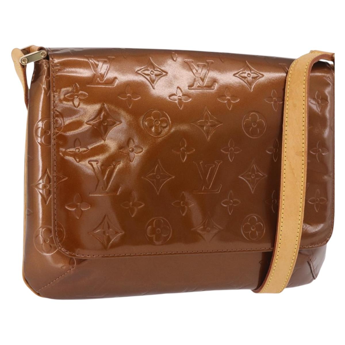 LOUIS VUITTON Monogram Vernis Thompson Street Bronze M91124 LV Auth 191522