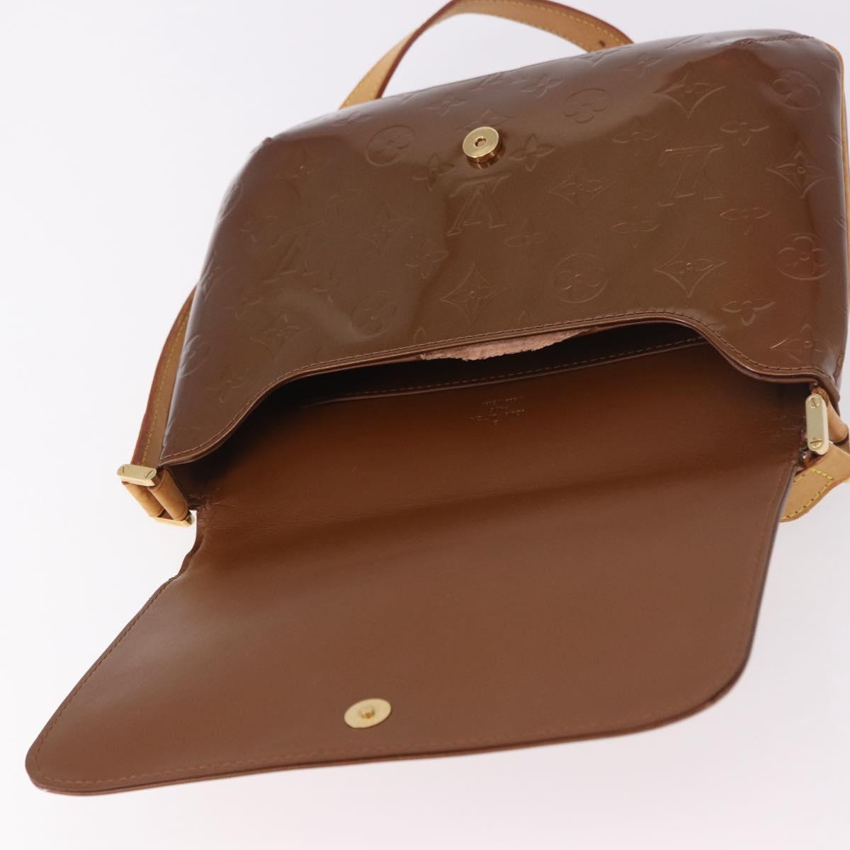 LOUIS VUITTON Monogram Vernis Thompson Street Bronze M91124 LV Auth 191522