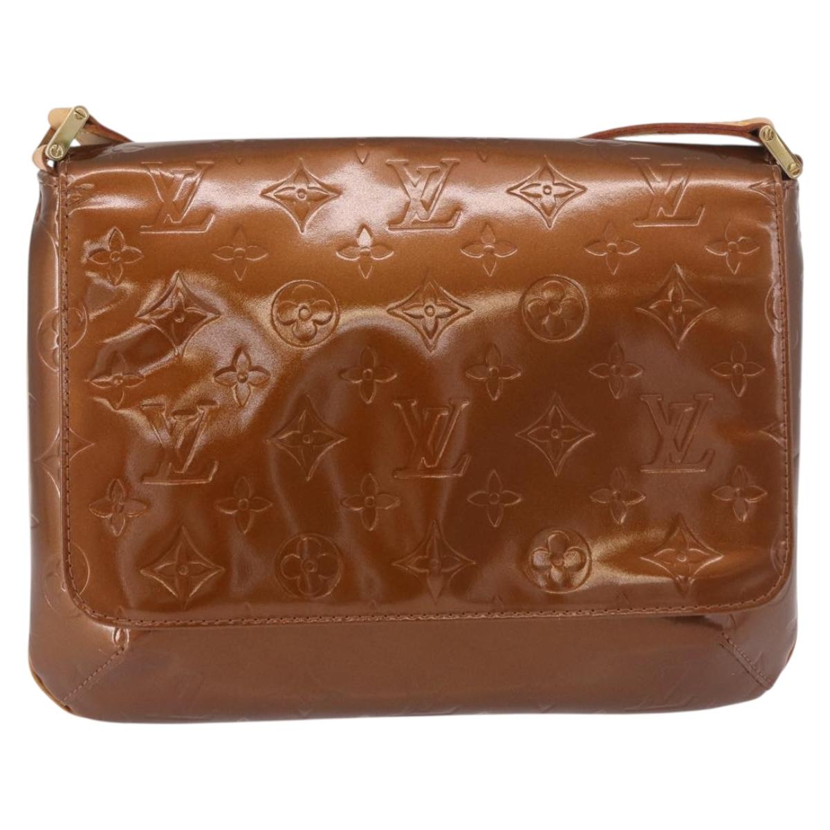 LOUIS VUITTON Monogram Vernis Thompson Street Bronze M91124 LV Auth 191522