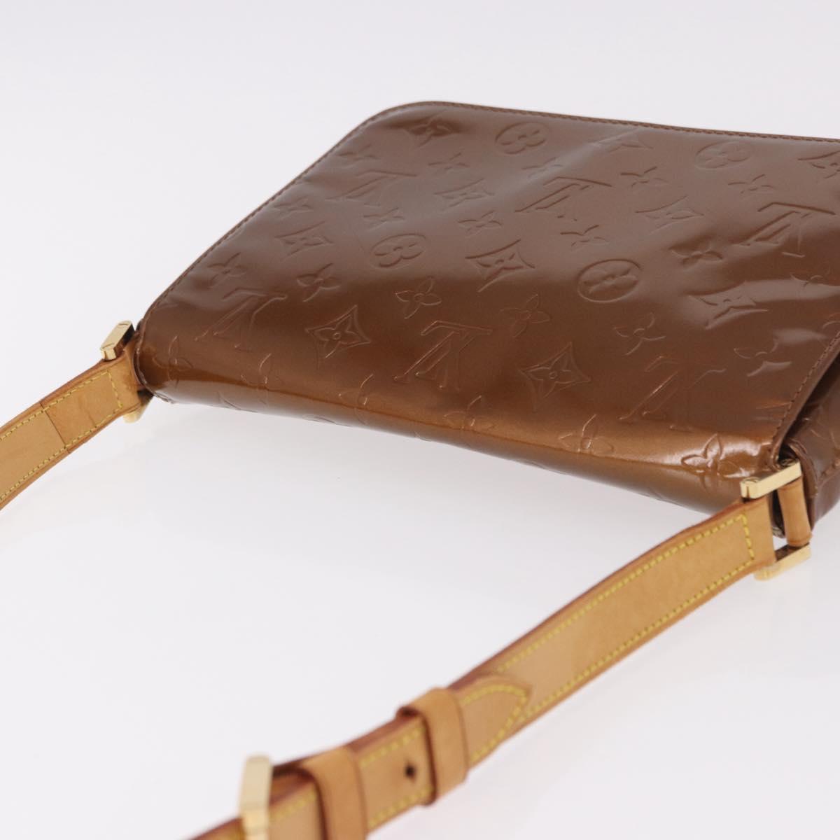 LOUIS VUITTON Monogram Vernis Thompson Street Bronze M91124 LV Auth 191522