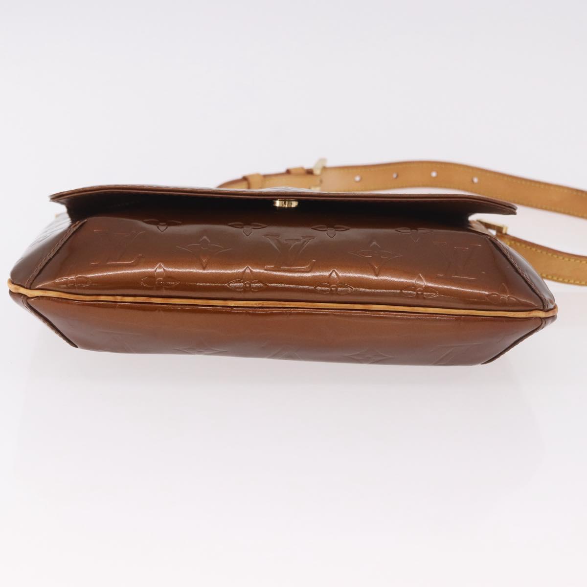 LOUIS VUITTON Monogram Vernis Thompson Street Bronze M91124 LV Auth 191522