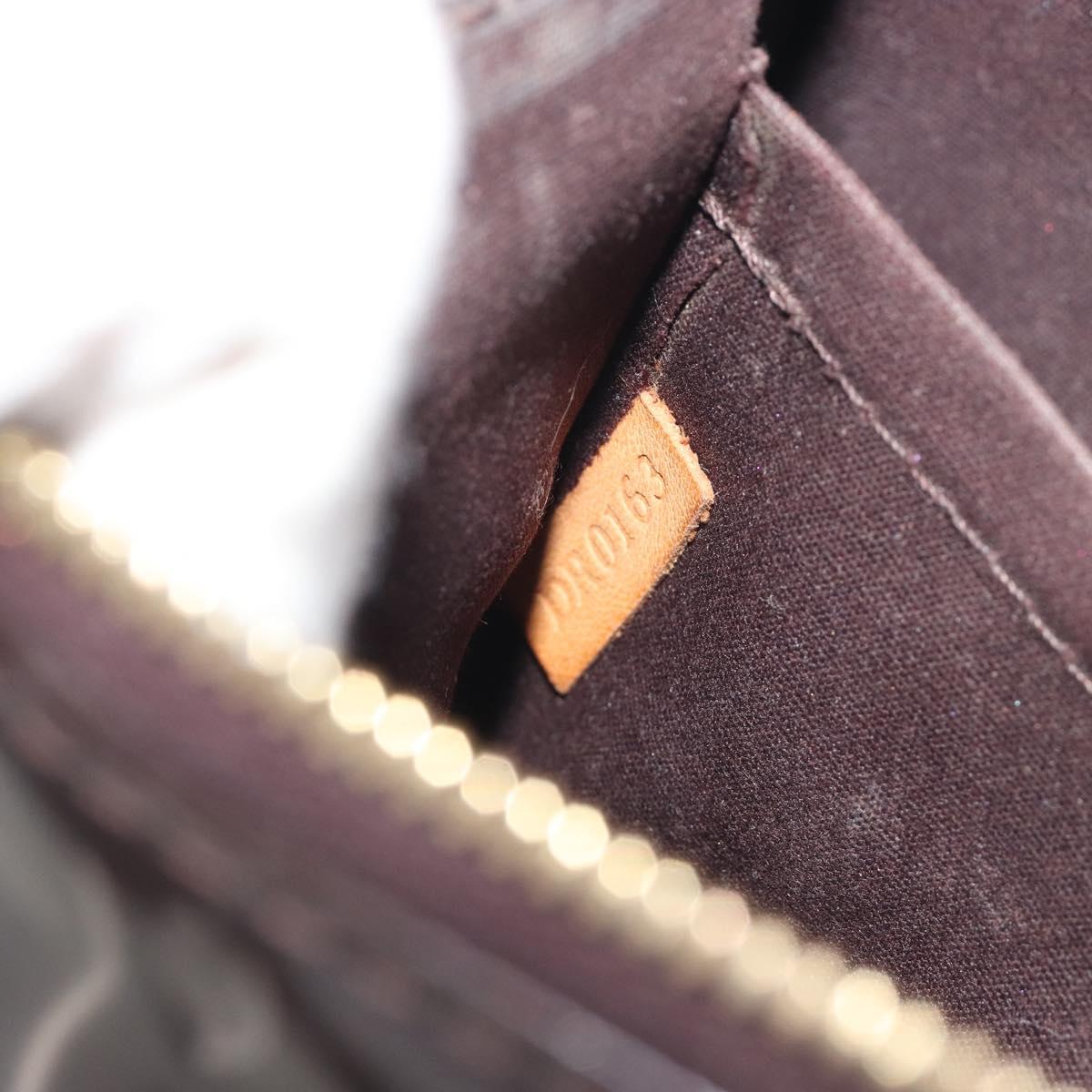 LOUIS VUITTON Monogram Vernis Pochette Pouch Amarante M91576 LV Auth 191524